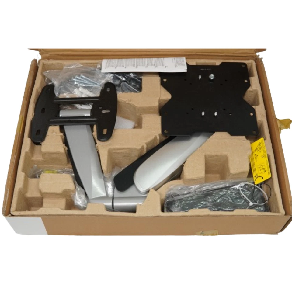 Muelle de gas articulado giratorio de movimiento completo para montaje en pared para TV - trabajo pesado hasta 66 libras. Foto 2 de 4