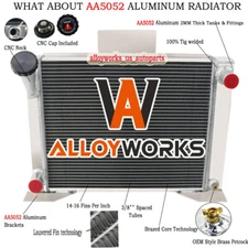 4 Core Aluminum Radiator For 1982-1994 1983 85 Ford Ranger V8 Engines Swap ALLOY