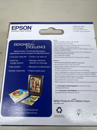 Epson 252 - Blk/Cyan/Magenta/Yellow Ink Cartridge EXP. 11/24 or later - Photo 4/6