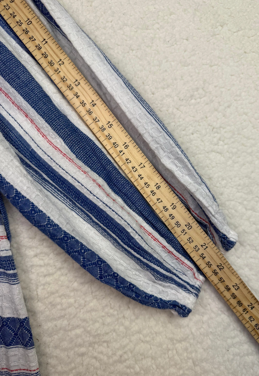 VETEMENTS Maxi abito dRA Los Angeles cotone a strati marca Anthro a righe Cottagecore taglia M