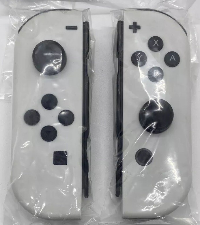 White Nintendo Switch Joy-Con OLED Model HAC-015 Joy-Cons | eBay