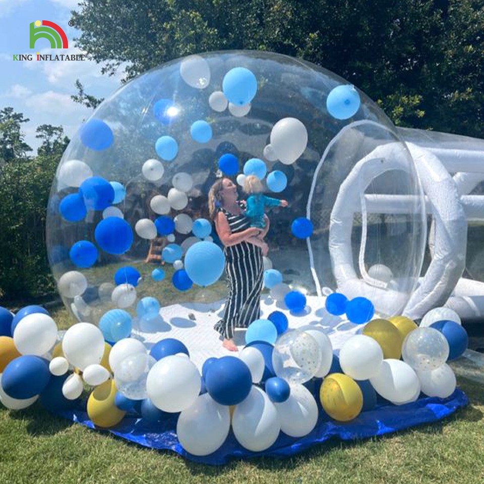 15ft/20ft PVC Clear Inflatable Bubble House Dome w/Blower &Pump for ...