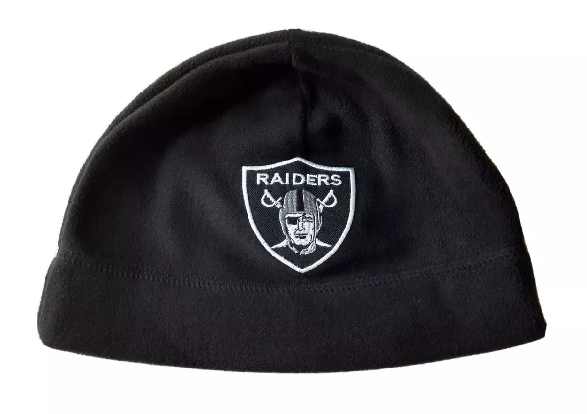 raiders beanie black