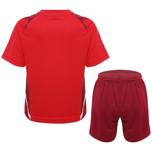 Kids Boys Sport Suit Training T-shirt V Neck Uniform Jogging Activewear Casual - Picture 21 of 55