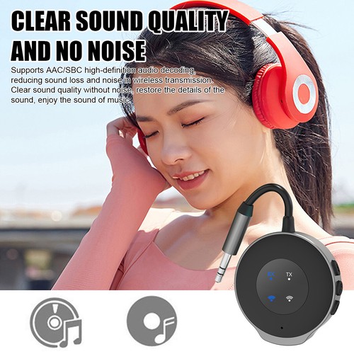 Universal Bluetooth Transmitter Receiver 2-in-1 AUX HiFi Audio Built-in Battery - Picture 6 of 18