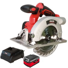 Excel 18V Cordless 165mm Circular Saw with 1 x 4.0Ah Battery & Charger EXL511B