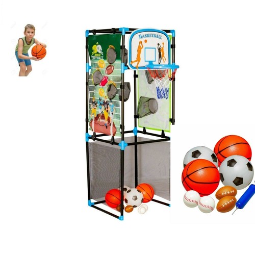 KIds Sport Game Basketball Soccer Football Baseball Arcade Indoor Outdoor Pump - Bild 8 von 9