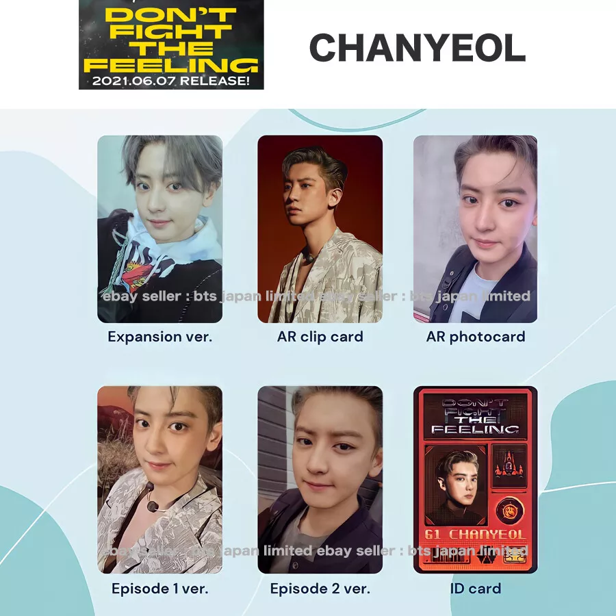 EXO CHANYEOL Don’t fight the feeling Official Photo card Photocard PC