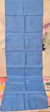 BLUE FASHION VINTAGE ELSA SCHIAPARELLI SCARF RECTANGLE