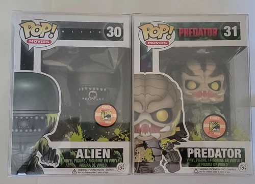 Funko POP! SDCC 2013 Bloody Alien and Predator Full Set Excellent Conditition