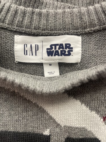GAP KIDS NEW WITHOUT TAGS BOYS M STAR WARS MILLENNIUM FALCON SWEATER - Picture 3 of 4