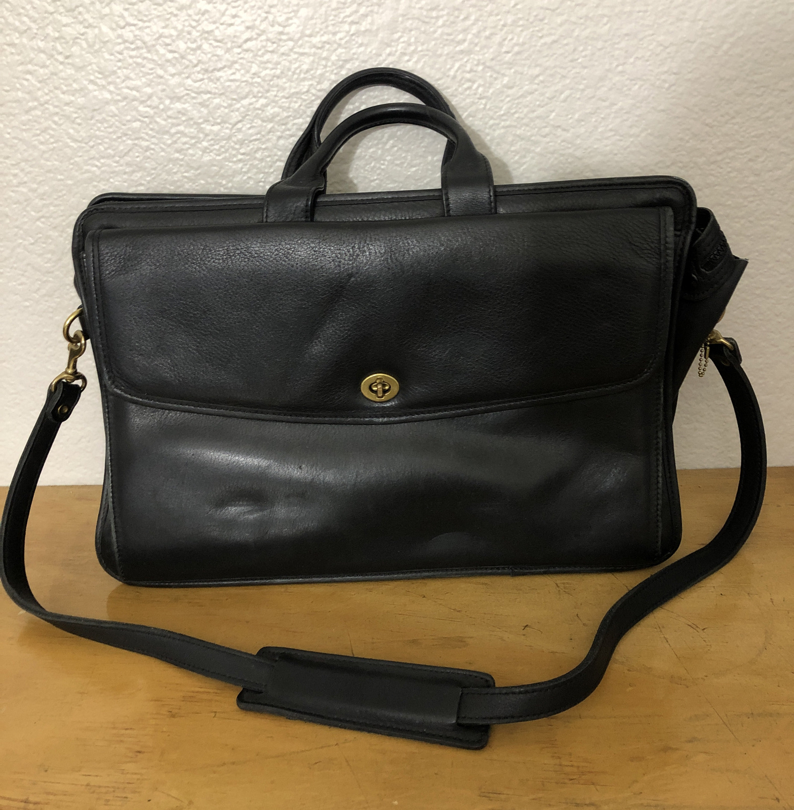 Vintage Jack Leather Briefcase Portfolio Docu… Gem