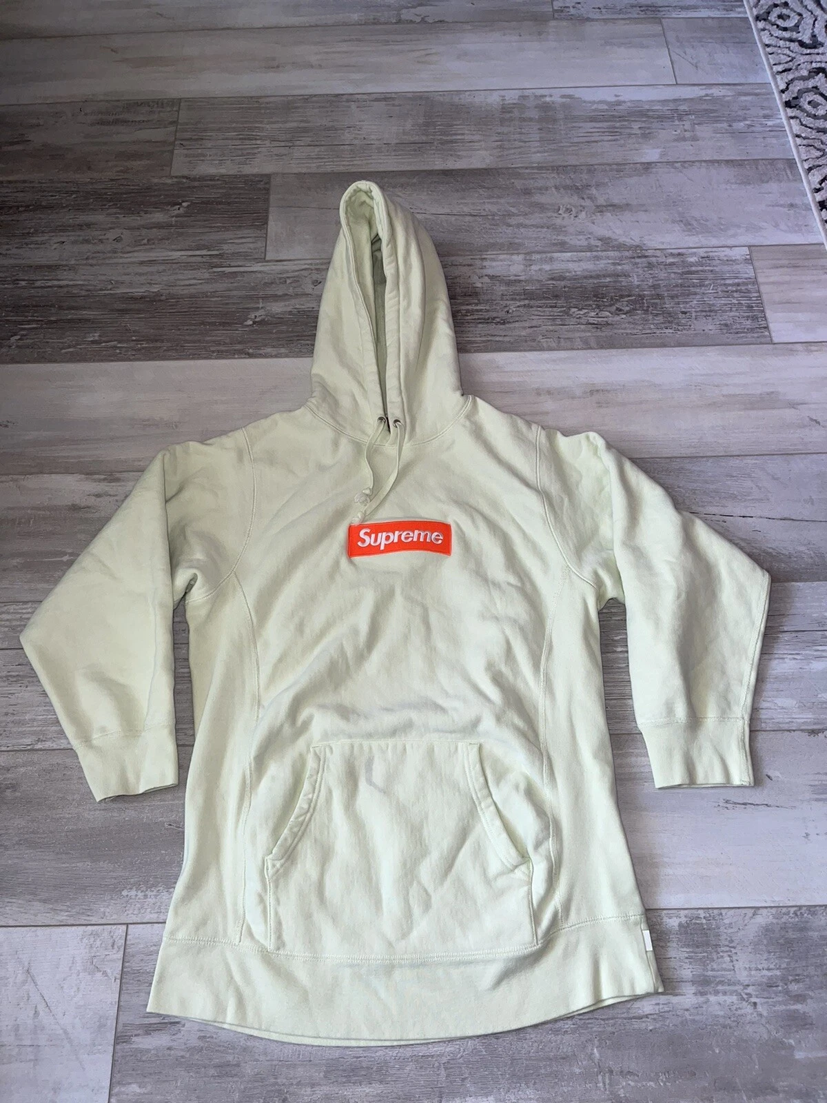 Sweat shirt logo Supreme Box taille authentique grand vert clair