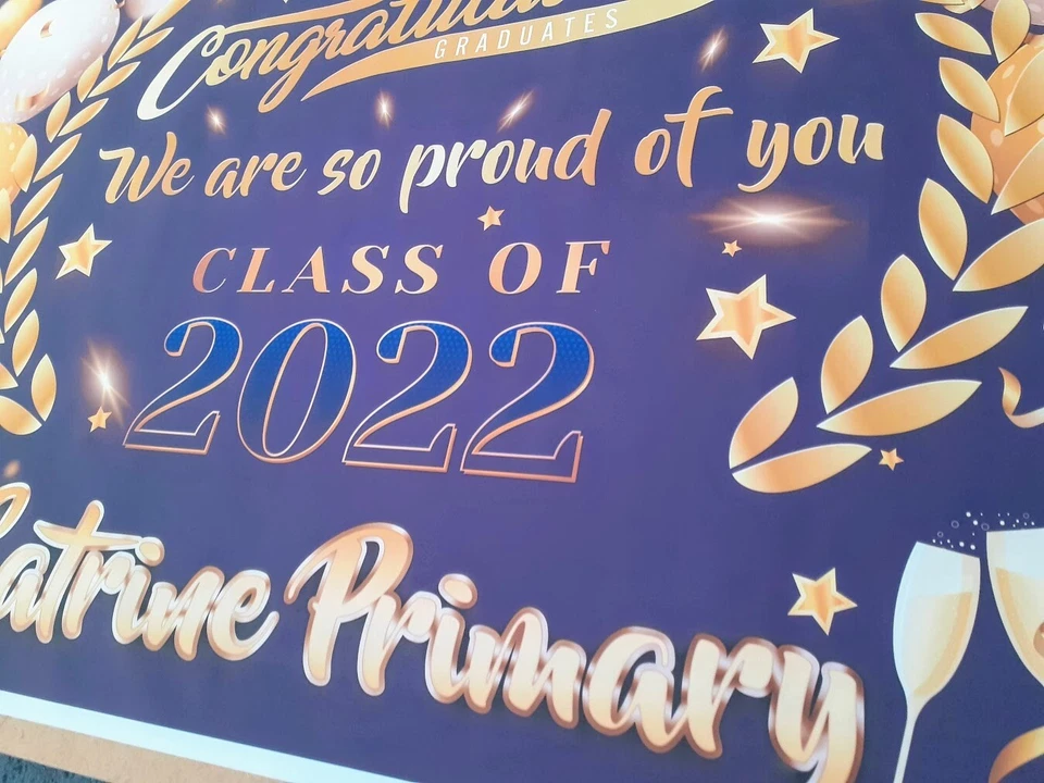 Personalised Graduation Background Banner for Graduation Party Decoration 2025 - Image 3 of 4