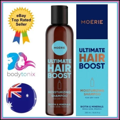 MOERIE HAIR MOISTURISING SHAMPOO Biotin & Minerals Amino Acids Vitamins Growth 250ml