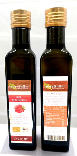 Mandelöl BIO (süß) kaltgepresst, 250 ml Mandel-Öl – Pure@Altai - Bild 3 von 6