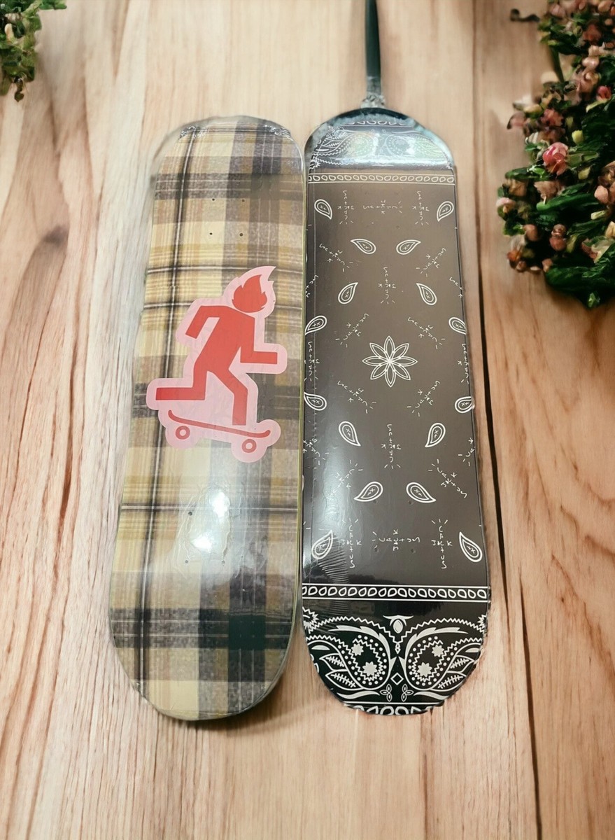 Travis Scott Cactus Jack Paisley & Plaid Skateboard Deck 2 Travis Scott Cactus Jack Paisley & Plaid Skateboard Deck 2