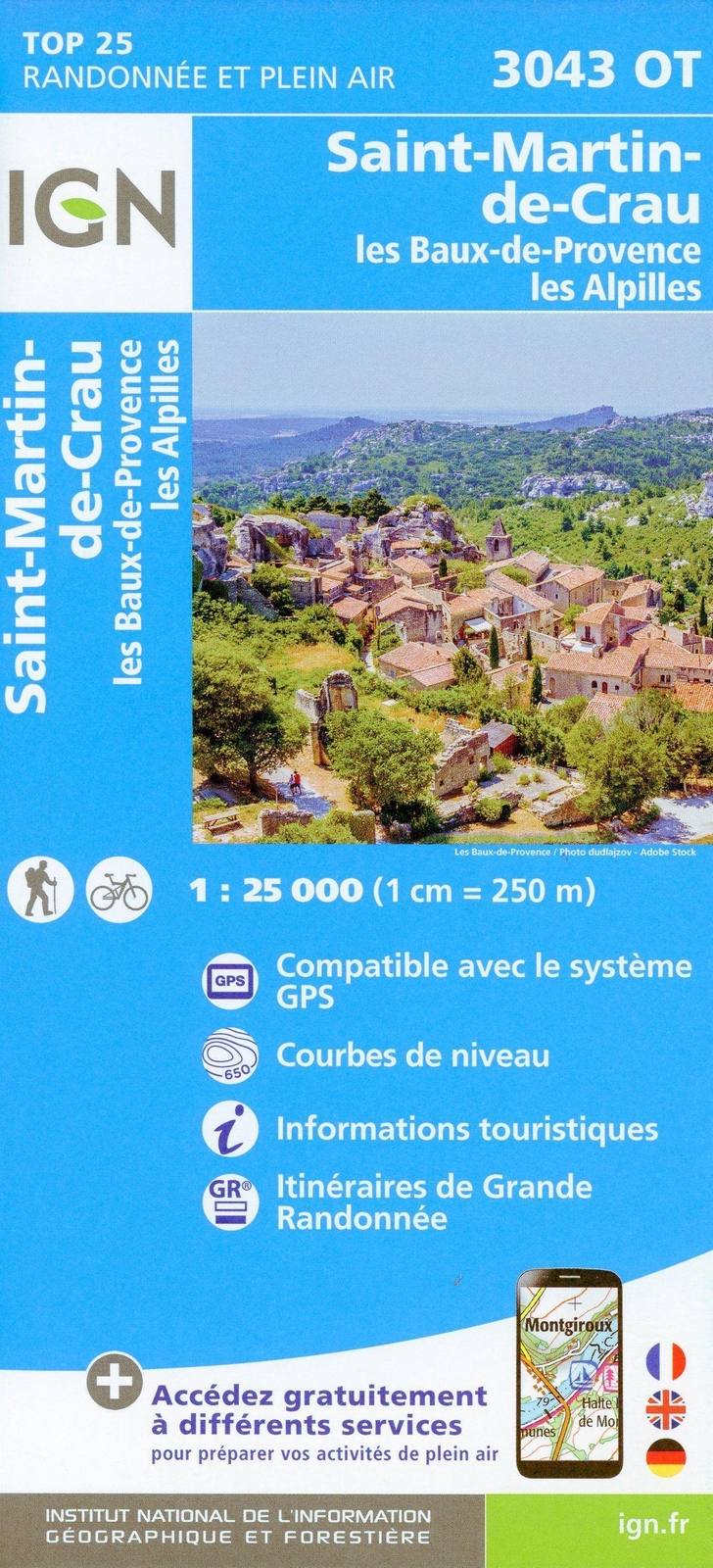 St.martin De Crau Les Baux De Provence Les Alpilles 1:25 000 |