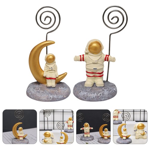 Astronaut Photo Folder Picture Fixed Clip Desktop Memo Holder - 第 6/12 張圖片
