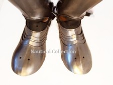Armor Shoes Pair Medieval Knight Steel Armor Sabaton larp reenactment halloween