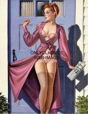 1943 ART FRAHM GRAND SLAM EMABARRASSMENT SERIES 8.5x11 POSTER PINUP CHEESECAKE