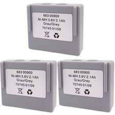 3Pcs 683 00900 3.6V battery for Hetronic Pump Truck Wireless Remote Control Grey