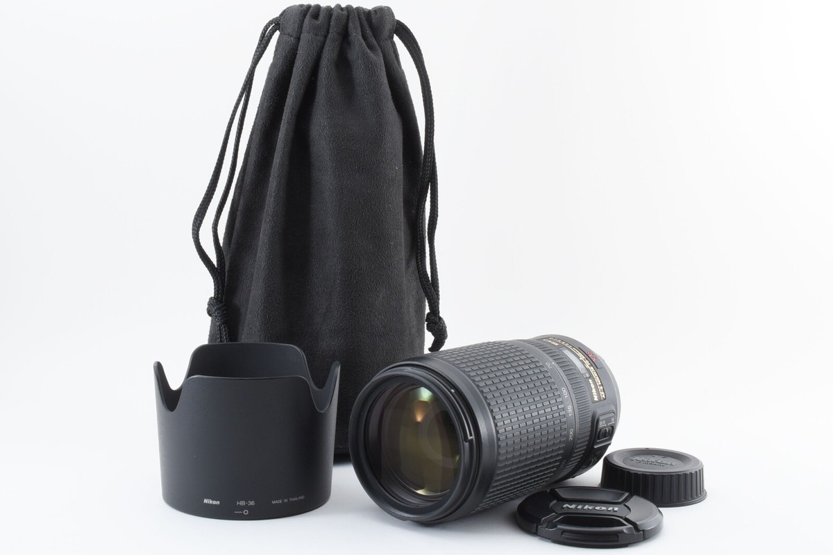 ★極上美品★AF-S VR Nikkor70-300 f4.5-5.6ED289 Nikon AF-S Nikkor 70-300mm F/4.5-5.6 G ED VR Lense w/Hood