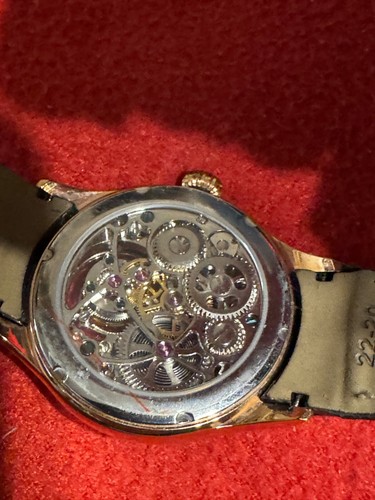 OROLOGIO TOURBILLON AUTOMATICO NUOVO PLACCATO ORO ROSA - Foto 2 di 6