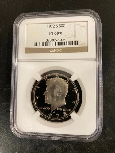1972 S Kennedy Half Dollar 50c NGC PF69 ✯  STAR Rare Proof ✯ ✯