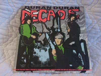 DURAN DURAN DECADE LP 1989 BEST OF GREATEST HITS 80'S DANCE SYNTH-POP ROCK