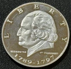 1 Oz .999 Fine Silver US Presidents: George Washington 1st American President Rd