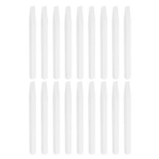 18pcs Pumice Stone Nail File Stick, Cuticle Remover Pusher for Manicure, White