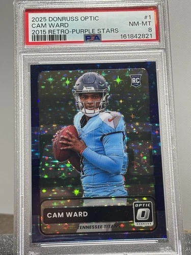 2025 Donruss Optic Cam Ward Purple Stars (RAW)