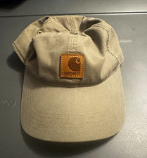 Carhartt Beige Solid Baseball Cap Hat Logo Pa...