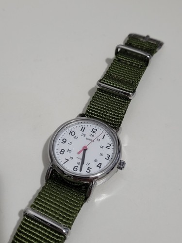 Timex Weekender Analog Watch 16mm w/ Black & Pink Straps