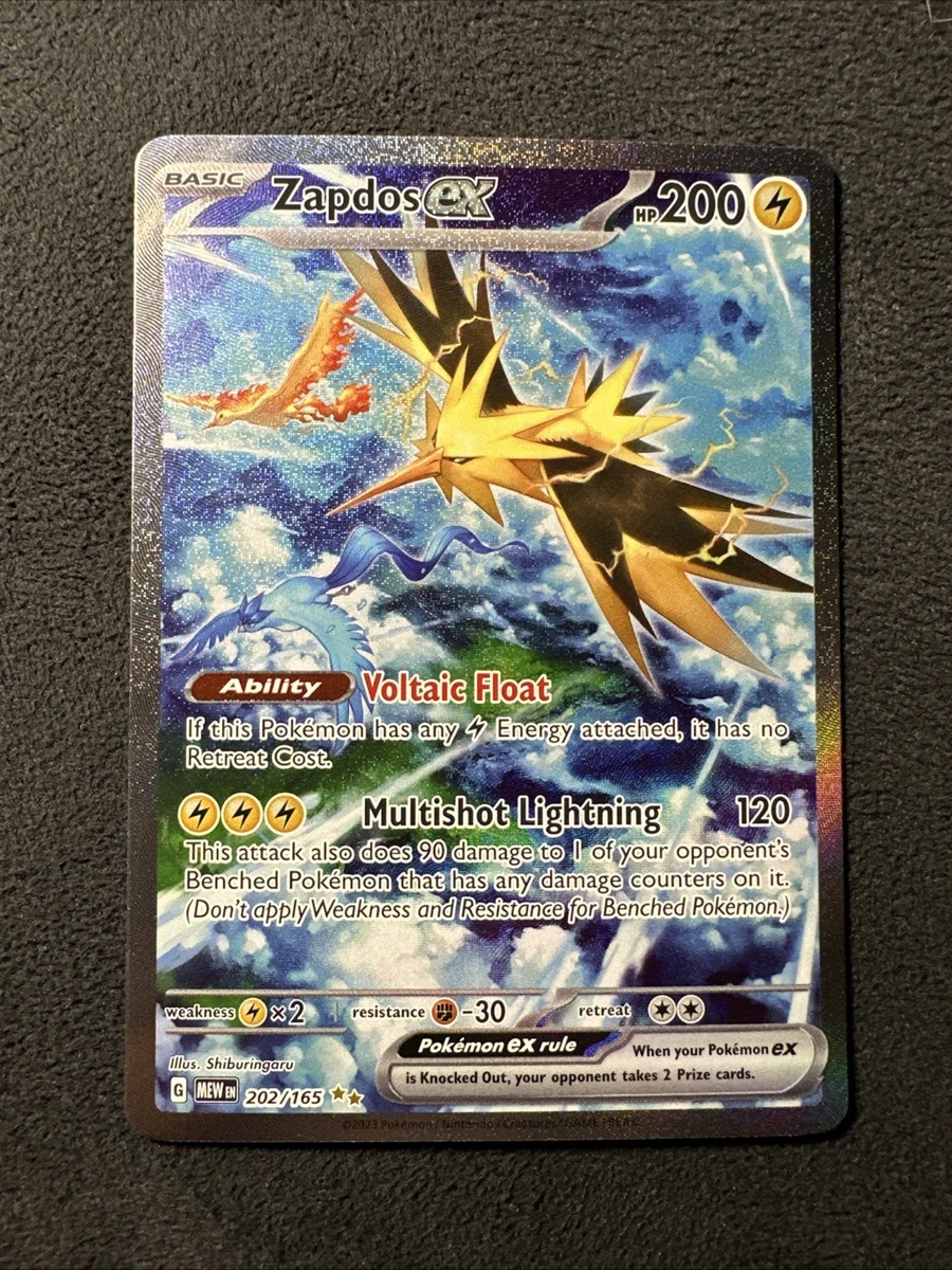 zapdos ex pokemon card value CGC 10 PRISTINE Japanese 2023 145/165 151 SV2a This exclusive box is a must Zapdos ex 202/165 Sv: Scarlet
