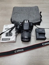 Canon EOS Rebel T6 Digital SLR Camera w/ 18-55mm Lens, Battery, Charger