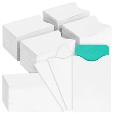 Credit Card Envelopes - 3.5 x 2.3 in, White, 500 Count - Key Card Sleeves & H...