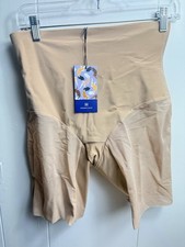 New Honeylove SuperPower Mid Waist Shaper Shorts Size Medium Sand Nude NWT