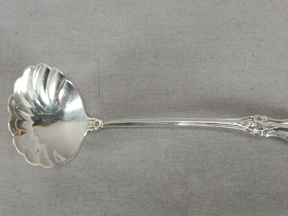 International Silver Co Wild Rose - Cucharón crema plata esterlina nuevo patrón Foto 3 de 4