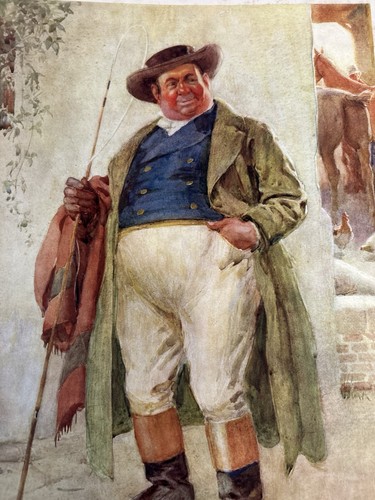 Charles Dickens ‘Tony Weller’ 1920/30s Old Print Of A Frank Reynolds Painting - Picture 5 of 9