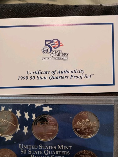 1999 Quarter Proof Set All Paperwork Box Is A Little Rough - Picture 4 of 20