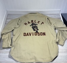 Vtg  2004 HARLEY-DAVIDSON Motors Motorcycle Patch Mechanic Work Shirt XL