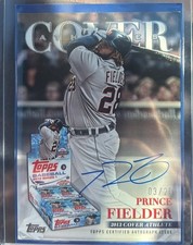 Topps 2013 Cover Athletes Prince Fielder Auto 03/25 Detroit Tigers MLB