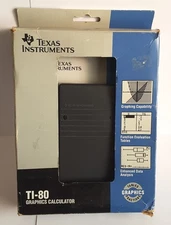 Texas Instruments TI-80 Graphing Graphics Calculator w/ Box & Guidebook