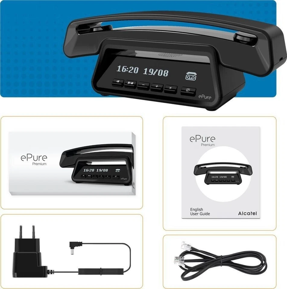 ALCATEL ePure Premium - Schnurloses Festnetztelefon DECT (G7) - Bild 4 von 4