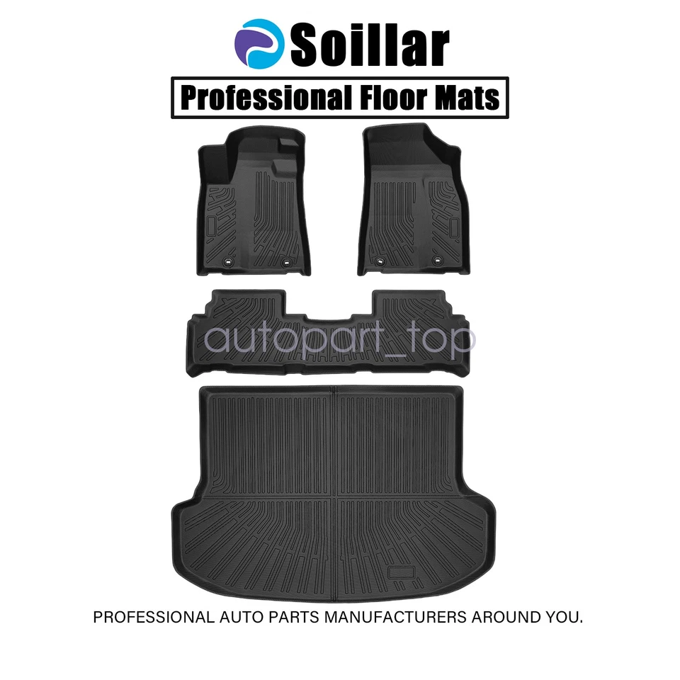 Tapetes 3D forros y revestimiento de maletero de carga cubierta completa TPE para Lexus RX350 2013-2015 Foto 2 de 4