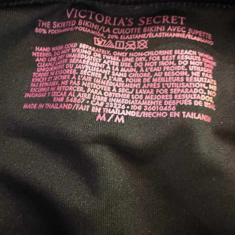 Victoria's Secret Tankini Falda Bikini Traje de Baño Conjunto Naranja Negro Para Mujer M 36C Foto 3 de 4