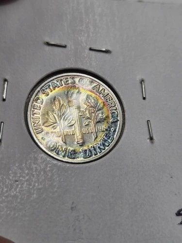 New Listing1960 (P) Roosevelt Dime Gem Proof 90% Silver ☆ 1280 ☆ Toned