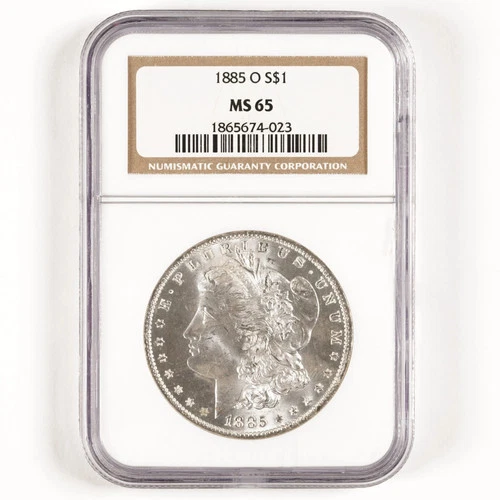 1885-O Morgan Dollar $1 MS65 NGC * Great Strike Lusterous Coin 31432